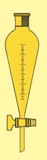 Scheidetrichter Squib-From, PTFE-Kken, mit Skalierung