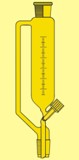 Tropftrichter, zylindrische Form mit Spindelhahn