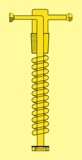 Gaswaschflaschenaufsatz  mit  Filterteller P0