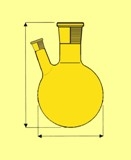Zweihalskolben 250 ml, Mittelhals NS 29/32, Seitenhals 14/23